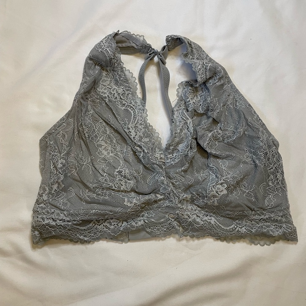 Sweet Treasures size 2X gray lace bralette